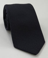 Midnight Blue Cashmere/Silk Grenadine Grossa Silk Tie SCGGT-2